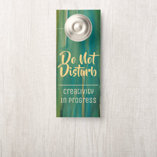 Watercolor Artist Do Not Disturb Door Hanger