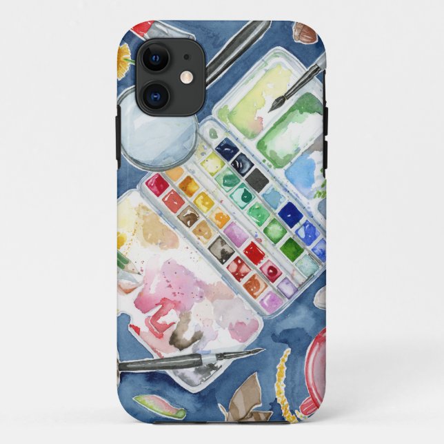 Watercolor Artist Gift Case-Mate iPhone Case (Back)