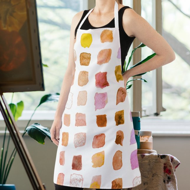Watercolor Artist Terracotta  Apron (Creator Uploaded)