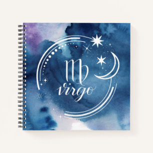 Watercolor Astrology - Virgo Notebook