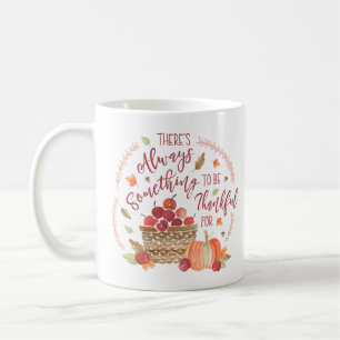 Watercolor Autumn Apples   Thankfulness Mug