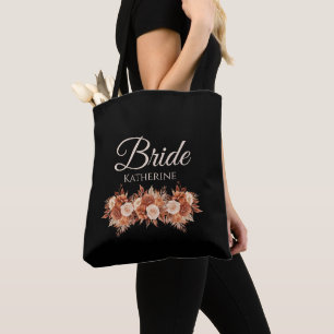 Watercolor Autumn Elegance-Bride- Tote Bag