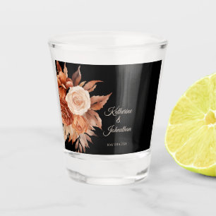 Watercolor Autumn Elegance-Money/shot Dance- Shot Glass