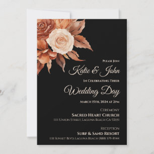 Watercolor Autumn Elegance-Wedding- Invitation