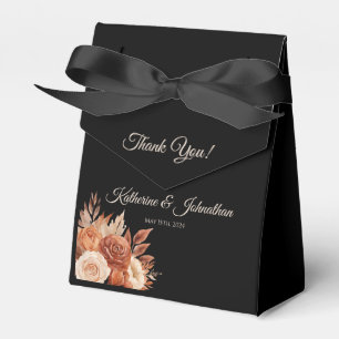 Watercolor Autumn Elegance-Wedding Thank you- Favour Box