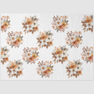Watercolor Autumn Floral Tissue Paper