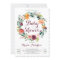 Watercolor Autumn Floral Wreath Baby Shower