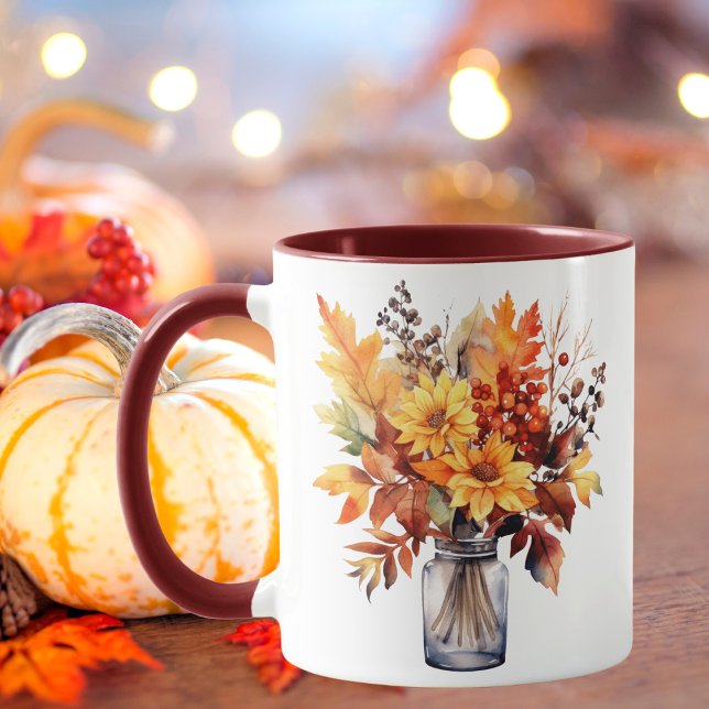 Watercolor Autumn Florals Mug (Creator Uploaded)