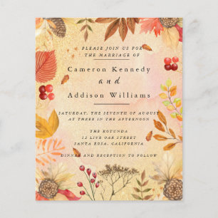 Watercolor Autumn Invitation Flyer