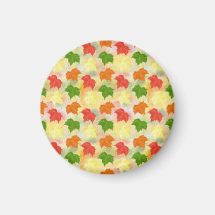 watercolor autumn leaves magnet