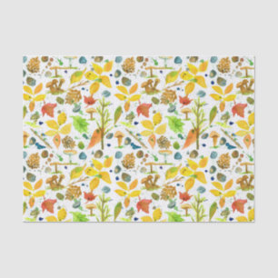 Watercolor Autumn Leaves Tissue Paper