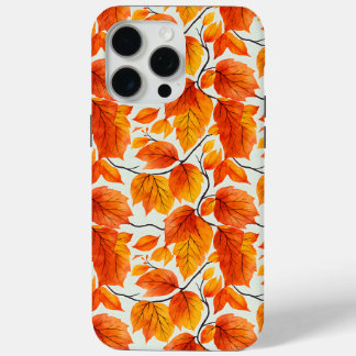 Watercolor Autumn Leaves – Vibrant Fall Foliage iPhone 15 Pro Max Case