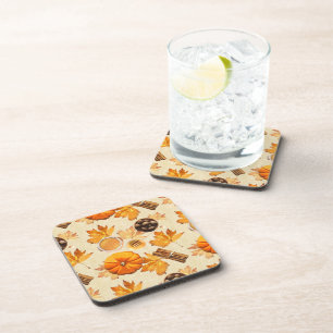 Watercolor Autumn Magic Vintage Scents Coaster