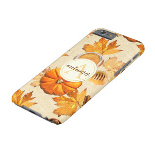 Watercolor Autumn Magic Vintage Scents Monogram Barely There iPhone 6 Case