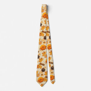 Watercolor Autumn Magic Vintage Scents Tie