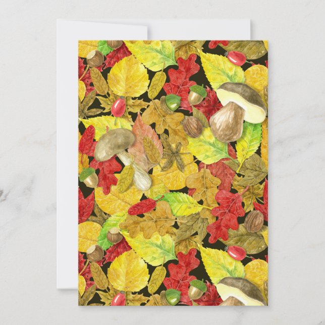 Watercolor autumn pattern (Front)
