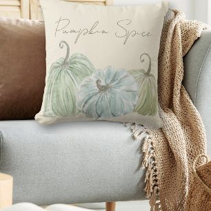 Watercolor Autumn Pumpkin Spice Cushion