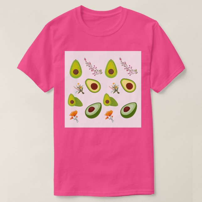 Watercolor Avocado Face Mask Mask T-Shirt (Design Front)