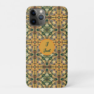 Watercolor Azulejo Spanish Personalised Tile  iPhone 11 Pro Case