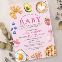  Watercolor Baby Brunch Girl Baby Shower