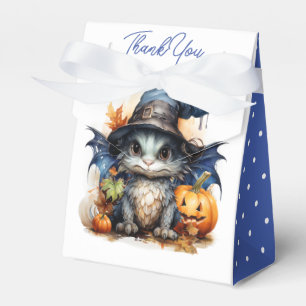Watercolor Baby Dragon Halloween Birthday Party Favour Box