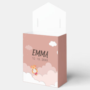 Watercolor Baby Giraffe, Safari Animals Favour Box