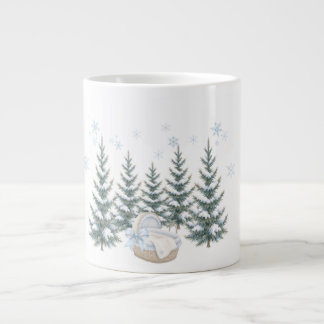 Watercolor Baby it is cold outside  baby shower Large Coffee Mug