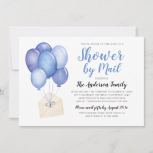 Watercolor Baby Shower By Mail Long Distance Invitation