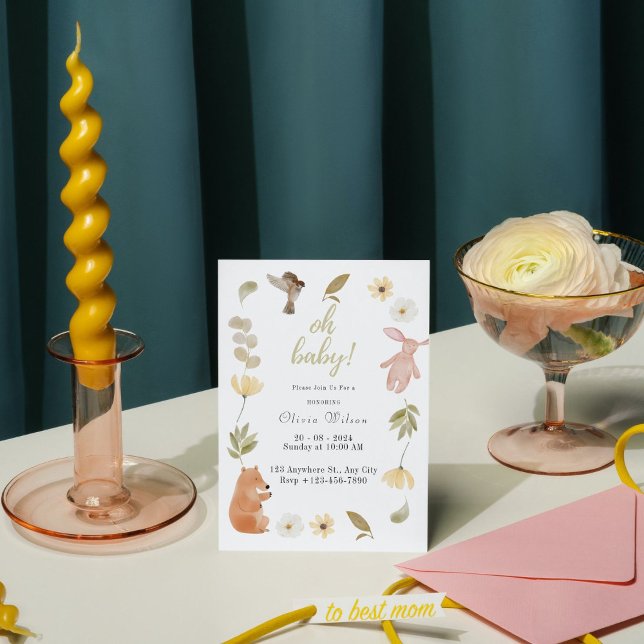 Watercolor Baby Shower Honouring Invitation (Creator Uploaded)