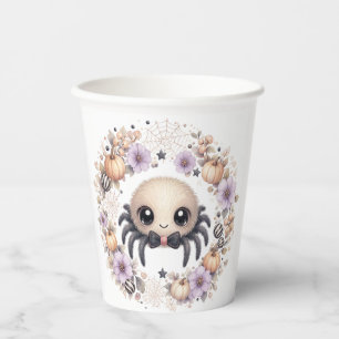 Watercolor Baby Spider Party Paper Cups