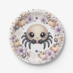 Watercolor Baby Spider Party Plates
