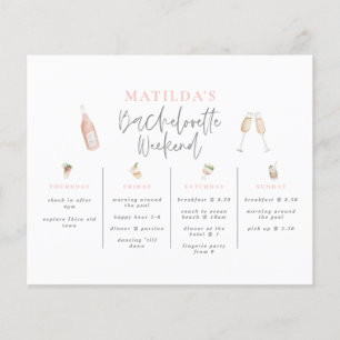 Watercolor Bachelorette weekend