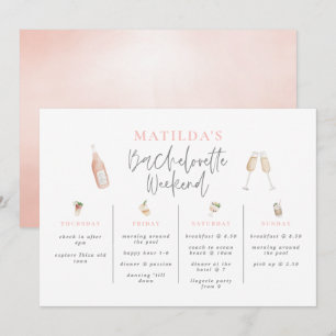 Watercolor Bachelorette weekend