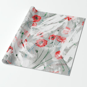 Watercolor background. A bright splash of paint. R Wrapping Paper