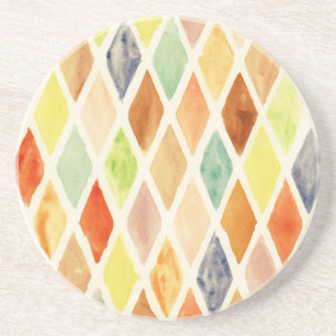 Watercolor background coaster