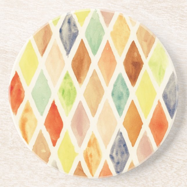 Watercolor background coaster (Front)