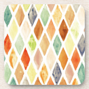 Watercolor background coaster