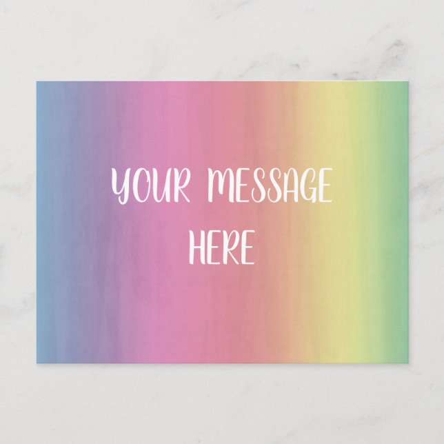 Watercolor background - Customise your own    Postcard (Front)