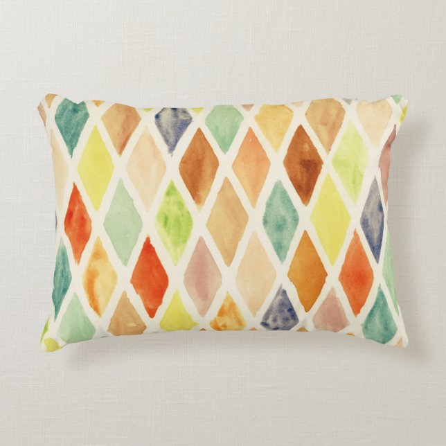 Watercolor background decorative cushion (Front)