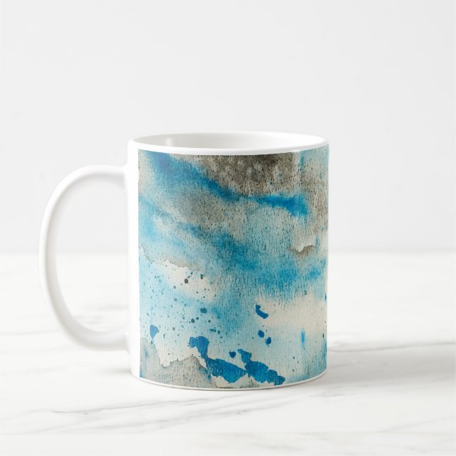 Watercolor background design coffee mug (Left)