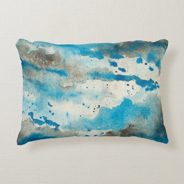 Watercolor background design decorative cushion (Front)