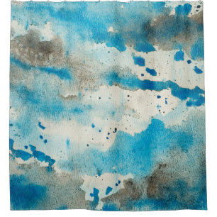 Watercolor background design shower curtain