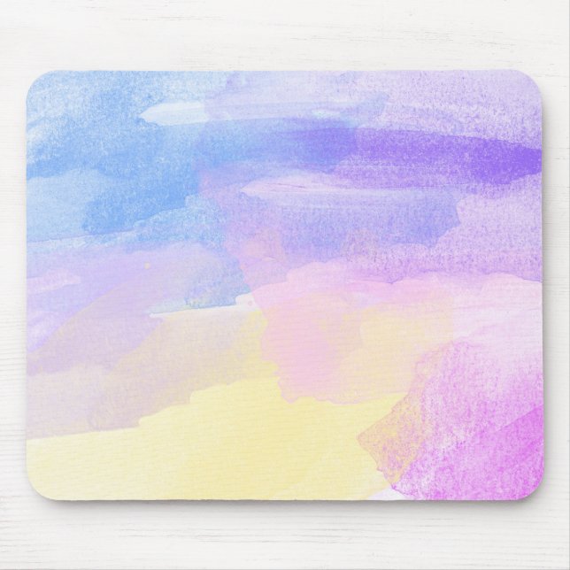 Watercolor Background Mouse Pad (Front)