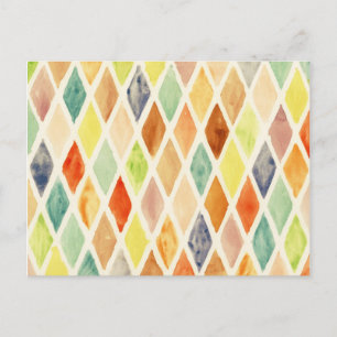 Watercolor background postcard