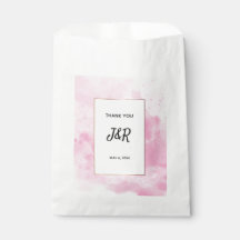 Watercolor background Romantic wedding in pink