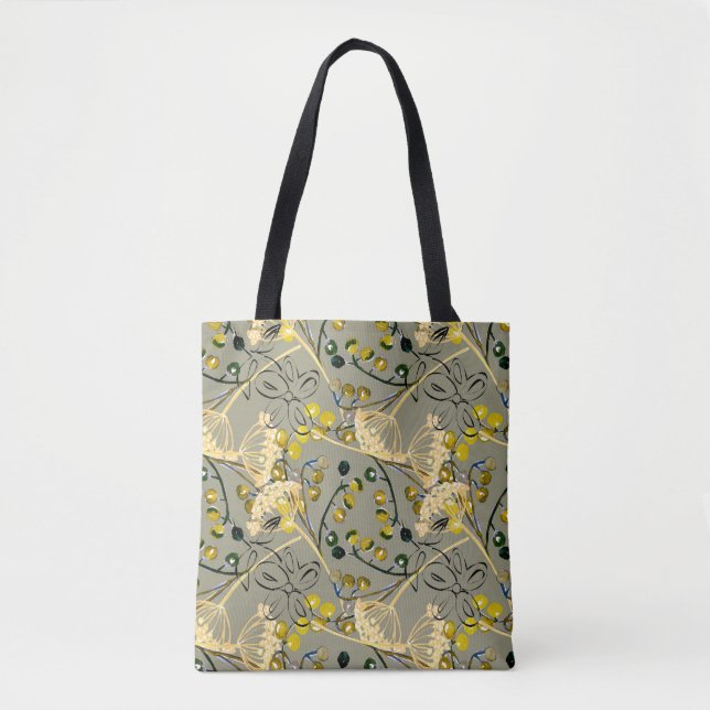 Watercolor background, seamless pattern tote bag (Front)