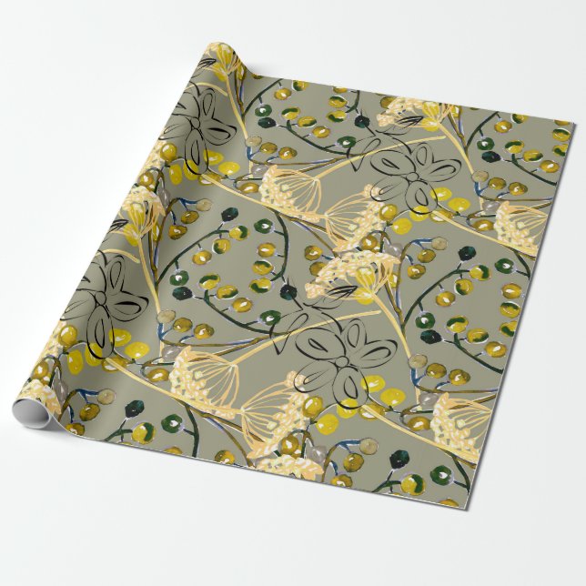Watercolor background, seamless pattern wrapping paper (Unrolled)