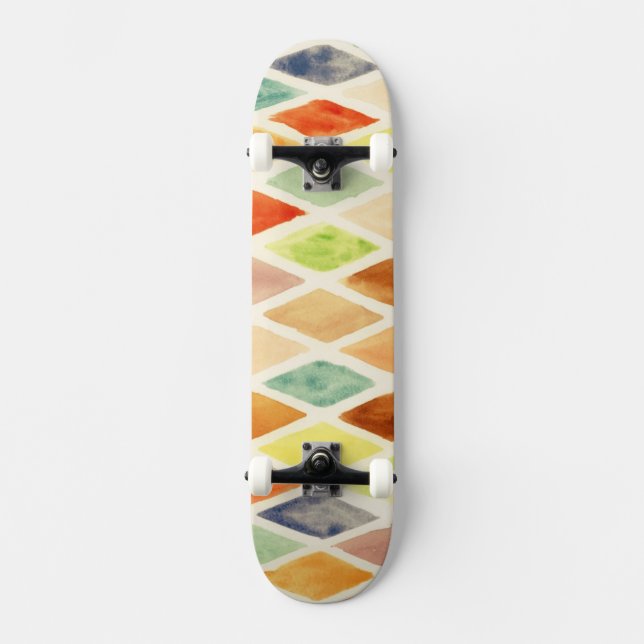 Watercolor background skateboard (Front)