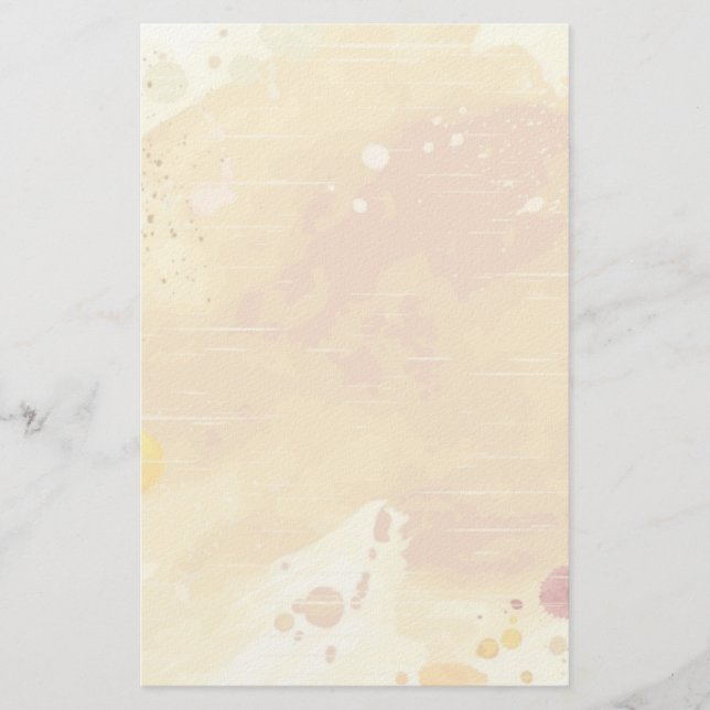 watercolor background stationery (Front)