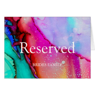 Watercolor Background Table Reserved